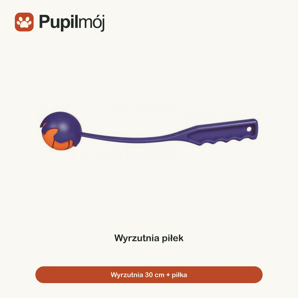 Wyrzutnia piłek z piłką 30 cm